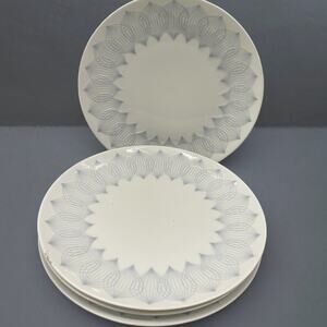 Set of 4 Vintage MCM Rosenthal Lotus Ballet Porcelain Salad Plates
